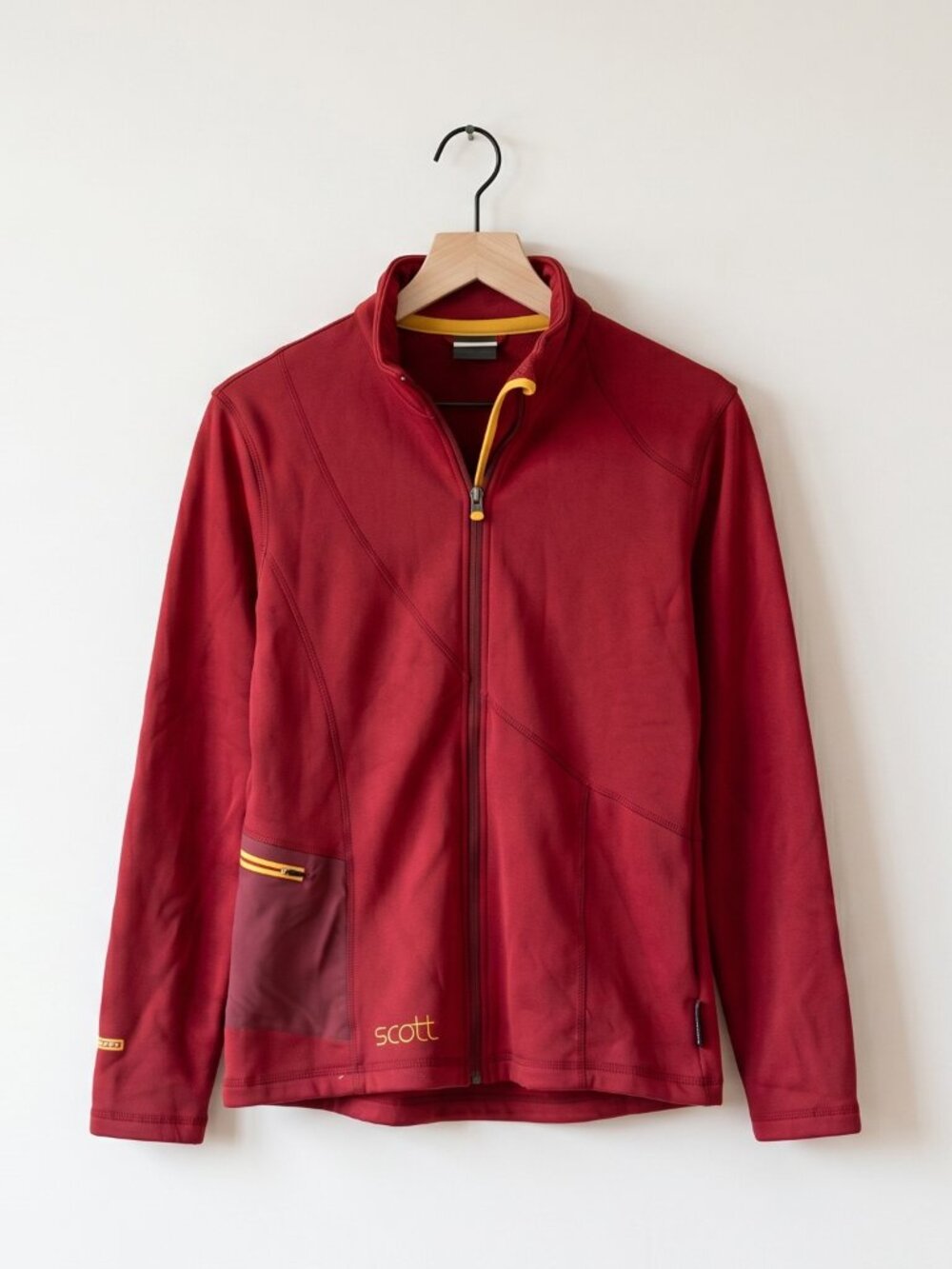 Scott Eight8 Red Softshell Jacket Polartec Power Stretch Ski Women's L 8-10